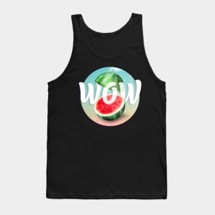 WOW Watermelon Halves Tank Top